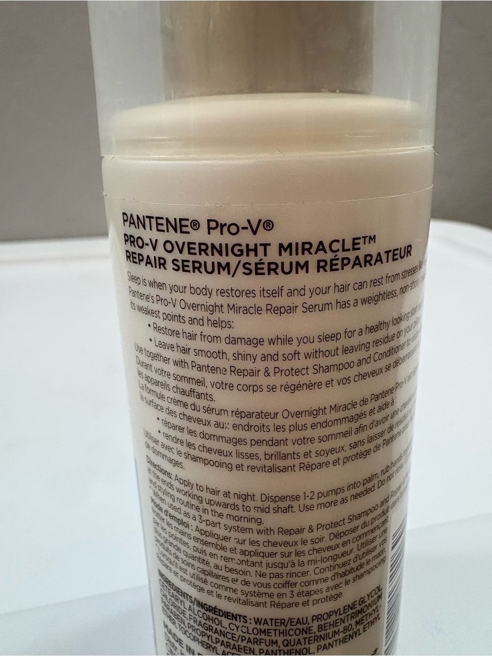 Pantene Pro-V overnight miracle repair serum discontinued new unused 4.9 oz - Picture 5 of 8